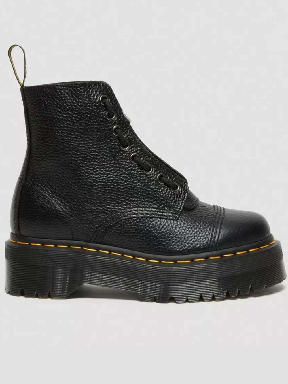Dr. Martens Sinclair Milled Nappa Leather Platform Black Women’s size 8 NEW!!!